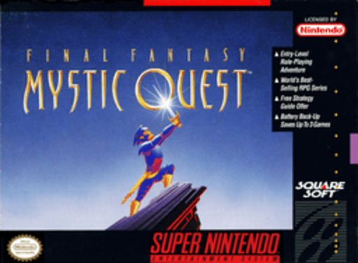 Final Fantasy Mystic Quest box art for Super Nintendo